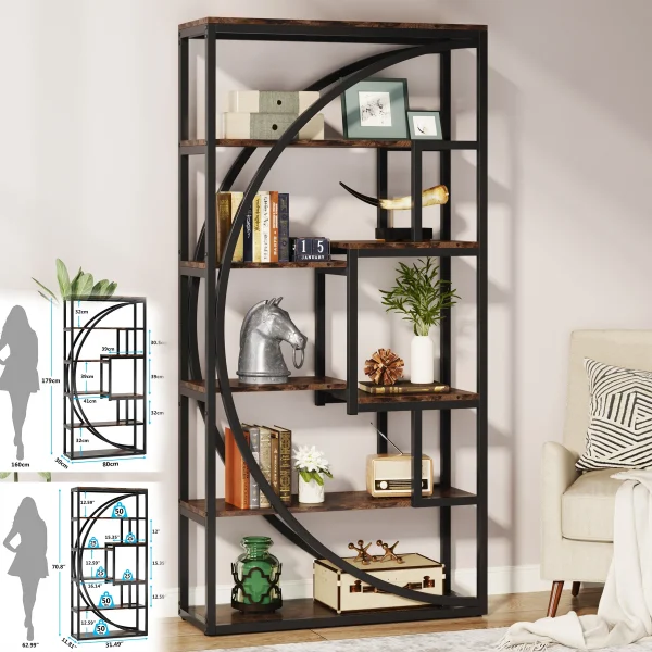 Tribesigns Bookshelf Industrial 5 Tier