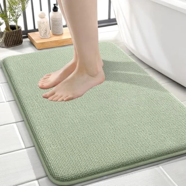 Memory Foam Small Bathroom Rug 24x16