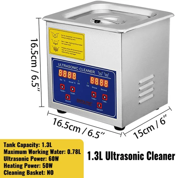 SucceBuy 1.3L Ultrasonic Cleaner Lave-Dishes