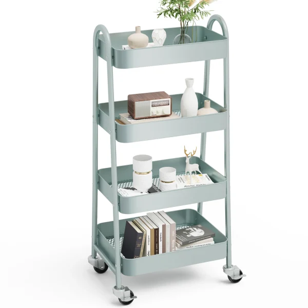 4 Tier Metal Storage Kitchen Cart