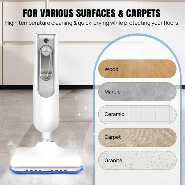 DayPlus 1500W Steam Mop with Detachable Cleaner