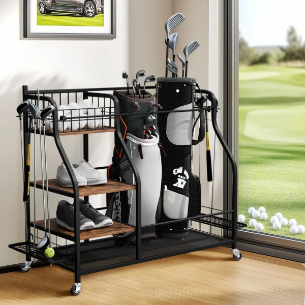 Multifunctional Rolling Golf Bags Storage
