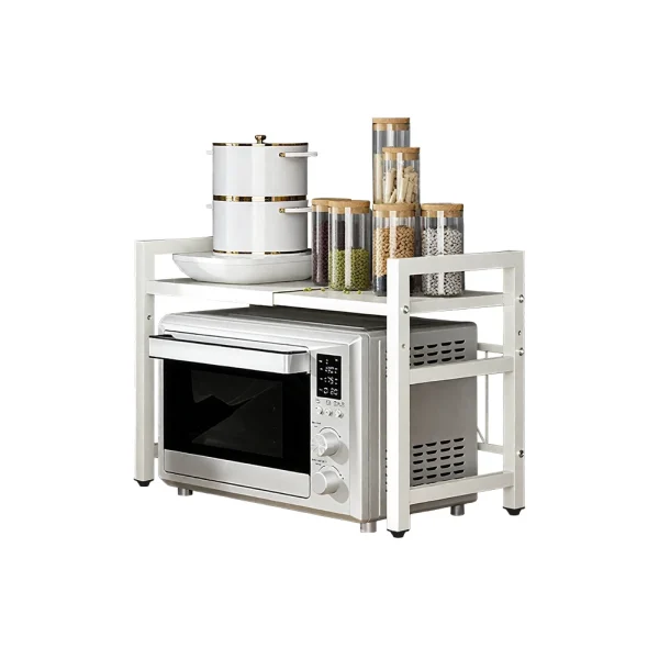 1pc Expandable 42-64cm Microwave Shelf Organizer,